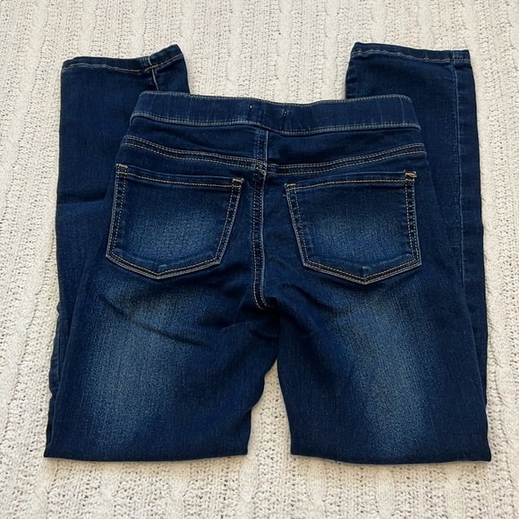 Girls Size 8 SO Whisker-Washed Dark Denim Jeggings - Picture 4 of 4